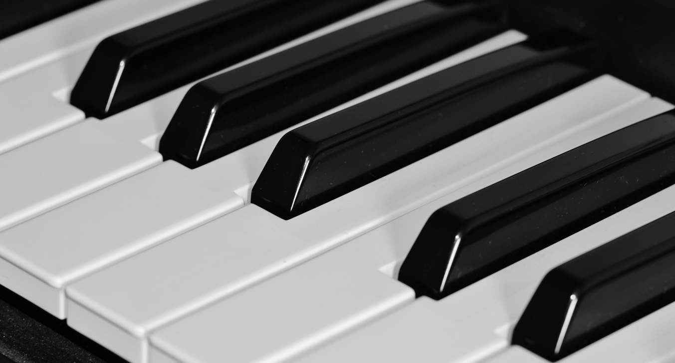 Closeup of Piano Keyboard